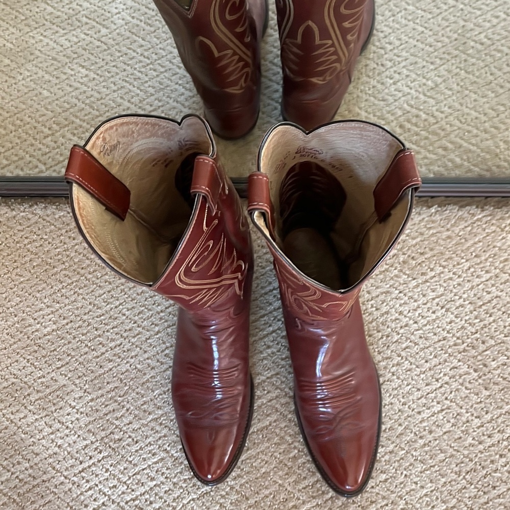 Mens Justin Boots Size 9 1/2 B